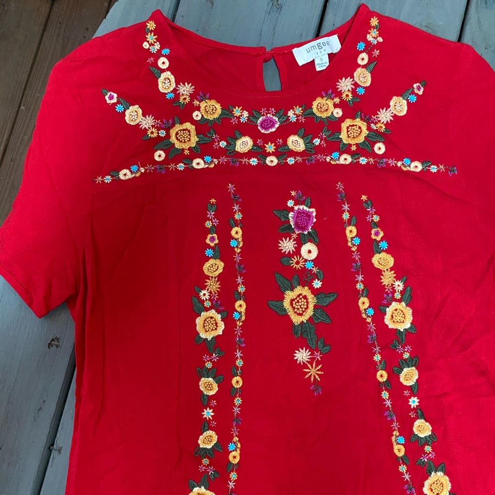 Umgee Embroidered Dress